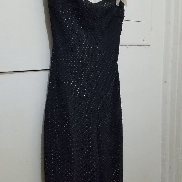 NWT BLACK RHINESTONE SHORT SPARKLY JUMPSUIT - Picture 7 of 9